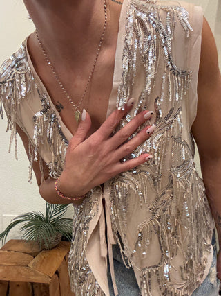 Gilet Pailettes Philia Loft