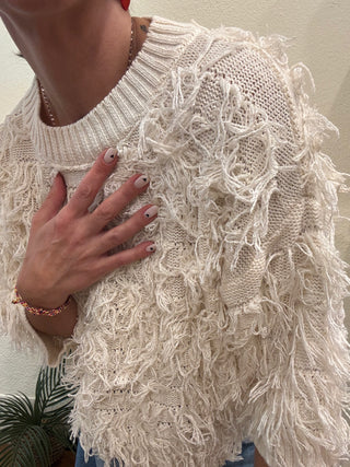 Maglia Applicazioni Frange Philia Loft