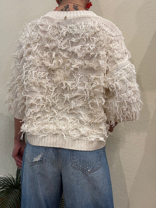 Maglia Applicazioni Frange Philia Loft