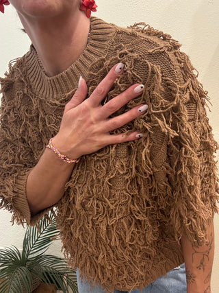 Maglia Applicazioni Frange Philia Loft