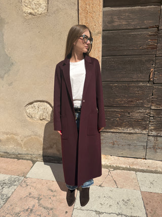 Cappotto outdoor Handmade col. Bordeaux
