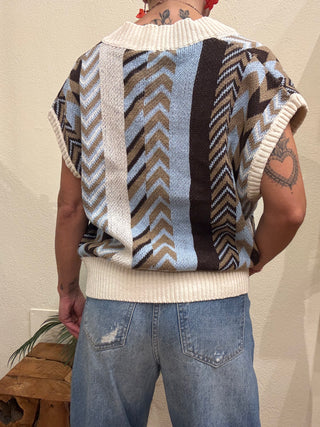 Gilet Haveone scollo a V  fantasia over