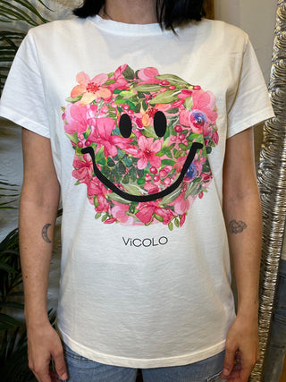 T-shirt Vicolo Smile Fiori