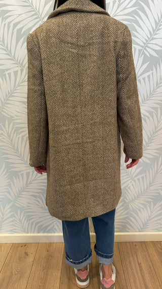 Cappotto Molly Brocken fantasia Tweed col. beige