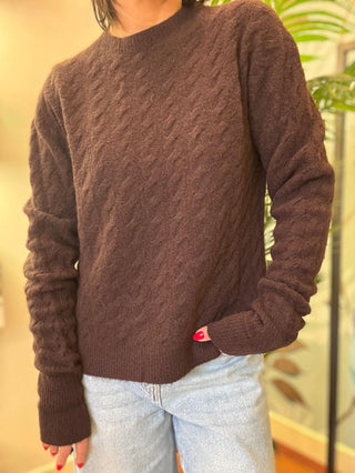 Girocollo trecce Kontatto col. Burgundi