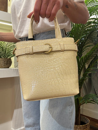 Borsa Vicolo Beltie Bucket cocco col. Burro