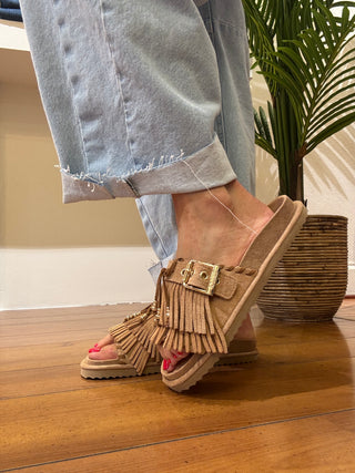 Ciabatta colors of california Art. Biow603 Camoscio col. Camel