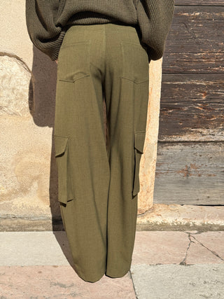 Pantalone cargo Haveone col. Verde militare