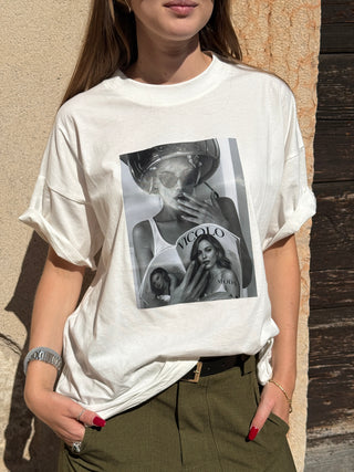 T-shirt Vicolo con stampa rivista vicolo
