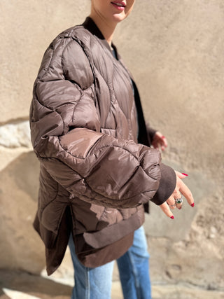 Piumino Vicolo con doppio fondo col. Marrone