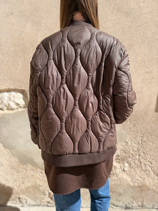 Piumino Vicolo con doppio fondo col. Marrone