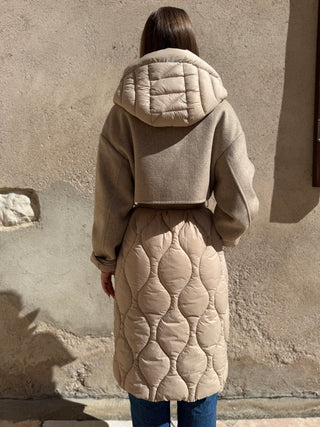 Piumino-cappotto Vicolo col. Beige
