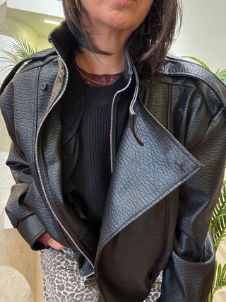 Giubbino Vicolo  martellato col. Nero