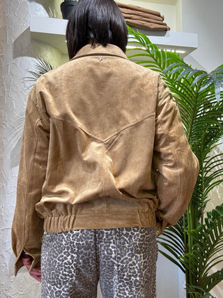 Giubbino Philia Loft  camoscio  con tasche davanti col. Daino