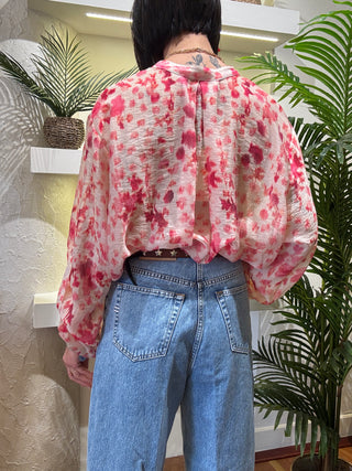 Camicia Haveone  fantasia roselline