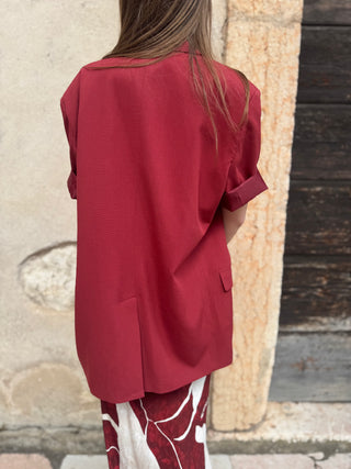 Giacca Vicolo manica corta col. Rosso