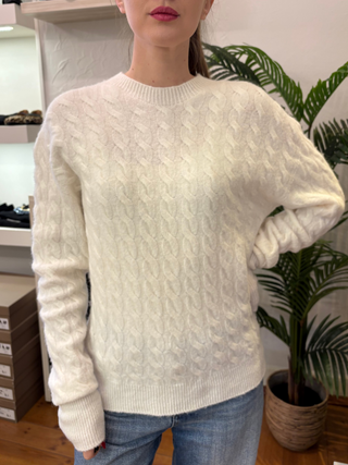 Girocollo trecce Kontatto col. Panna