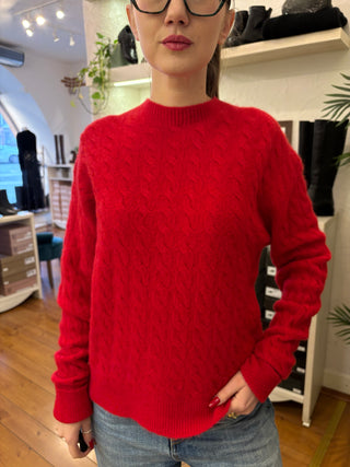 Girocollo trecce Kontatto col. Rosso