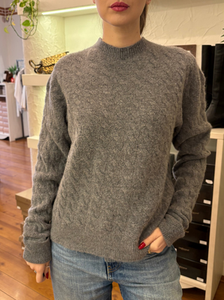 Girocollo trecce Kontatto col. Grigio Antracite