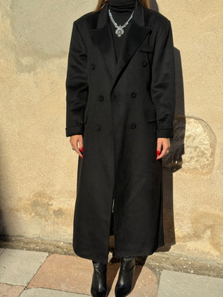 Cappotto outdoor Handmade doppiopetto Vicolo col. Nero