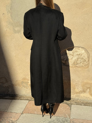Cappotto outdoor Handmade doppiopetto Vicolo col. Nero