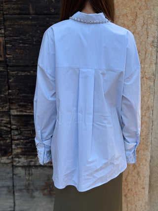 Camicia gioiello Vicolo col. Azzurro