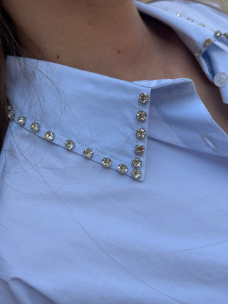 Camicia gioiello Vicolo col. Azzurro