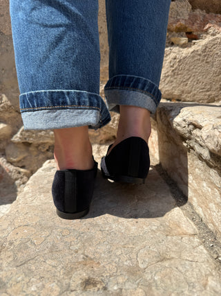 Mocassino Vaniglia SL92 velluto nero