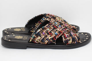 Utopia slipper art. E41-008 black fabric