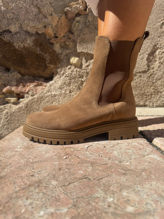 Stivaletto Francesco Brunelli Art. AO5716 camoscio beige