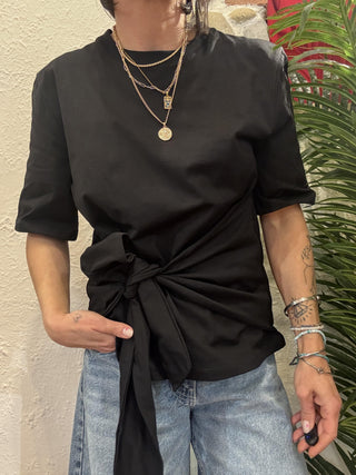 T- shirt Vicolo fiocco col. nero 