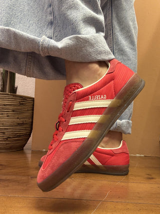 Adidas Spezial W  JS1411 colore rosso righe panna 
