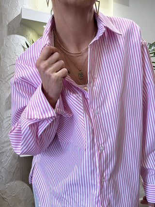 Camicia HaveOne a righe col. bianco rosa 