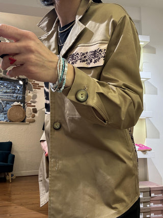 Giacca Annie Glam patch col. camel 