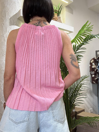 Top plissè Compagnia Fantastica col. rosa 