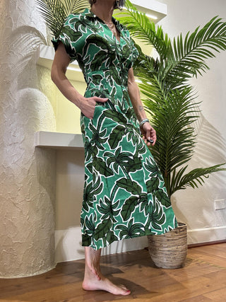 Abito Compania Fantastica palme col. verde 