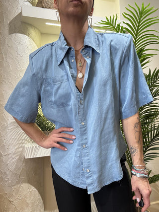 Camicia denim Haveone spallacci 