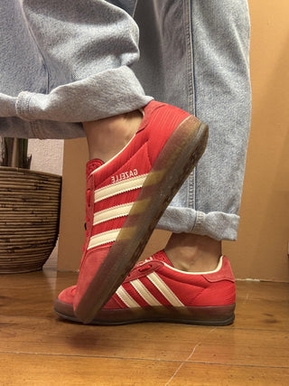 Adidas Spezial W  JS1411 colore rosso righe panna 