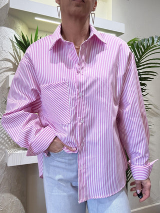 Camicia HaveOne a righe col. bianco rosa 