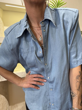 Camicia denim Haveone spallacci 
