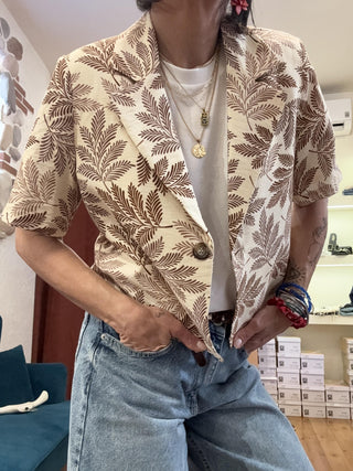 Giacca Haveone manica corta col. beige 