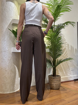Pantalone Vicolo pinces col. moro 
