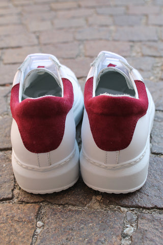 Sneakers GiadaCi 1139 bianco camoscio bordo'