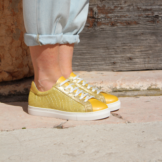 Sneakers GiadaCi art. 390 col. vernice cocco star lemon