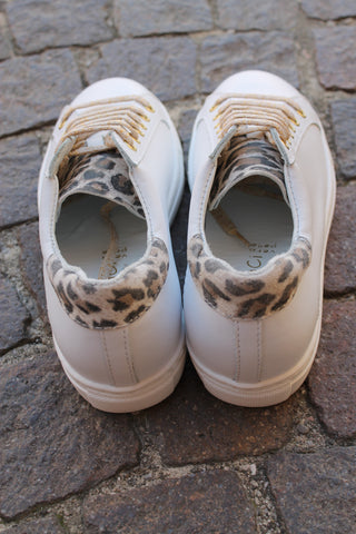 Sneakers GiadaCi Art. 390 col. bianco leopardo